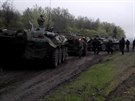 Ukrajintí vojáci nedaleko Slavjansku