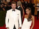 David Beckham a Victoria Beckhamová (New York, 5. kvtna 2014)