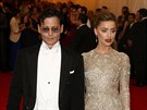 Johnny Depp a Amber Heardová (New York, 5. kvtna 2014)