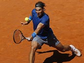 Rafael Nadal v duelu s Tomem Berdychem.