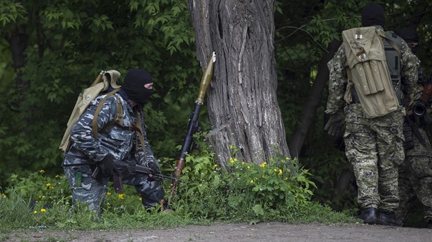 Prorut ozbrojenci u Slavjansku (5. kvtna 2014)