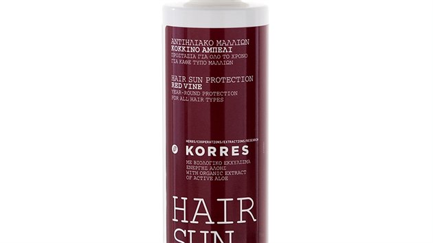 Ochrann a regeneran sprej Red Vine Year-Round Hair Sun Protection, Korres, cca 385 K