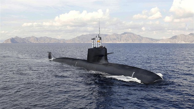 Koncept španělské verze ponorky modifikovaného typu S80.