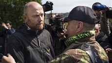 �éf vojenských pozorovatel� OBSE ve Slavjansku Axel Schneider po propu�t�ní,...