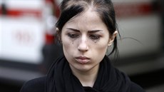 Kramatorsk. Pohřeb mladé sestřičky, kterou zastřelily ukrajinské jednotky (5....
