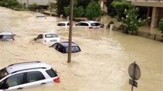 Centrální �ást Itálie postihly velké záplavy.