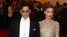 Johnny Depp a Amber Heardová (New York, 5. kvtna 2014)