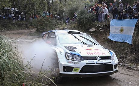 Jari-Matti Latvala na trati Argentinské rallye.