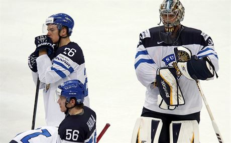 Hokejisté Finska smutní, po prohe s USA zejm nepostoupí do tvrtfinále MS.