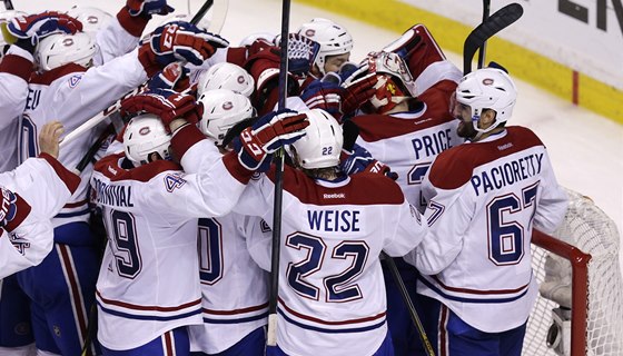 JÁSOT. Hokejisté Montrealu slaví postupu do semifinále Stanley Cupu. 