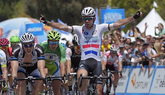 Mark Cavendish v roce 2014 v dresu týmu, kam se nyní vrací. 