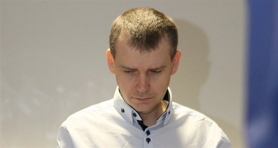 Tomáš Březina u olomouckého soudu.