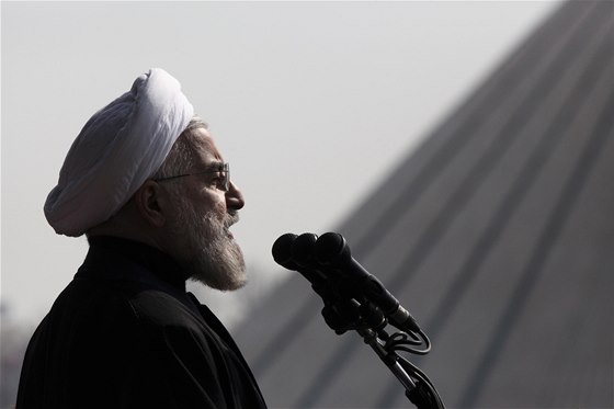 Íránský prezident Hasan Rúhání (11. 5. 2014)