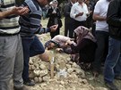 Poheb tureckých horník, kteí zahynuli pi tragédii v Som (15. kvtna 2014)