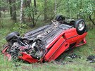 Nehoda Peugeotu 306 mezi Vacenovicemi a Vracovem. koda iní 30 tisíc korun.