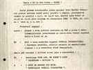 Stránka ze spisu, který komunistická StB vedla na José Ramose-Hortu.