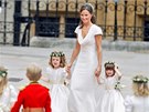 Druiky na královské svatb vedla Pippa, sestra nevsty (29. dubna 2011).
