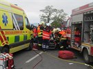 Na Blanensku se o víkendu stala tragická dopravní nehod. eln se tam srazila...