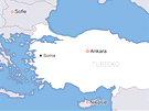 MAPA: Turecké msto Soma, kde dolo k zavalení horník