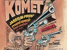 Kometa . 15, (1990), jeden z exponát výstavy Hommage &#224; Kája Saudek -...