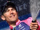 Diego Ulissi slaví vítzství v páté etap Giro d' Italia.