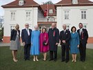 Norská princezna Mette-Marit, dánský princ Henrik a dánská královna Margrethe...