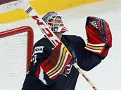 Americk hokejov brank Tim Thomas si ulevil, jeho tm na MS porazil Finsko a...