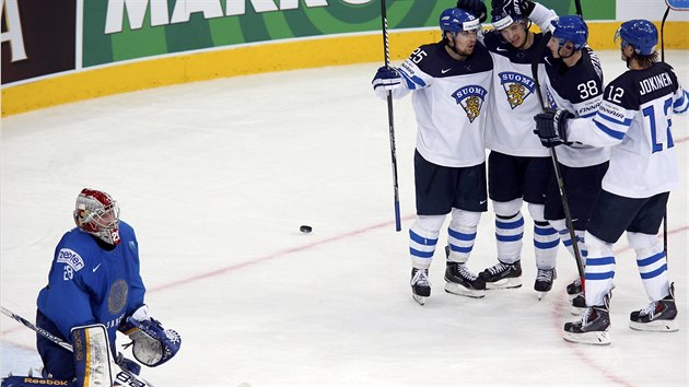 Hokejist Finska slav gl v utkn s Kazachstnem.