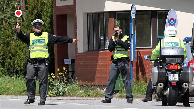 Dopravn akce policie na Vysoin byla zamen na motorke.