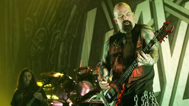 Americk thrashmetalov legenda Slayer v Ostrav (6.6.2012).