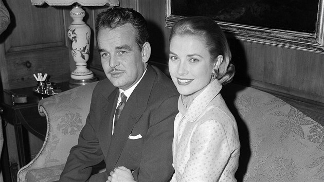 Monacký kníže Rainier III. a Grace Kelly (Filadelfie, 5. ledna 1956)