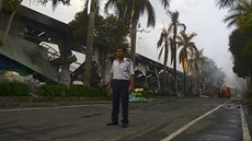 Zdemolované ínské továrny na jihu Vietnamu (14. kvtna 2014)