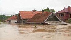 Povodn v Srbsku a Bosn