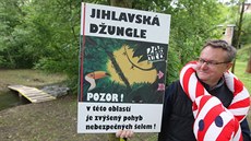 Území pod Brn�nským mostem u �eky Jihlávky nedaleko zoo o víkendu výrazn�...