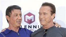 Sylvester Stallone a Arnold Schwarzenegger (Cannes, 18. kvtna 2014)