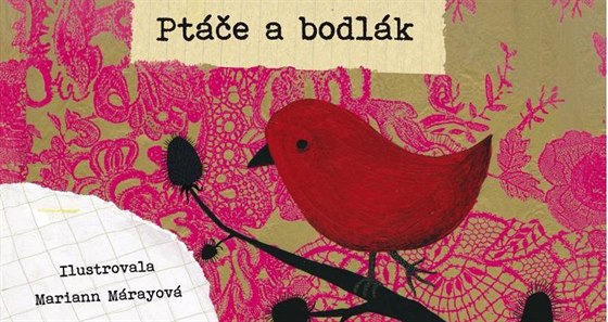 Česká obálka maďarské dětské klasika Ptáče a bodlák