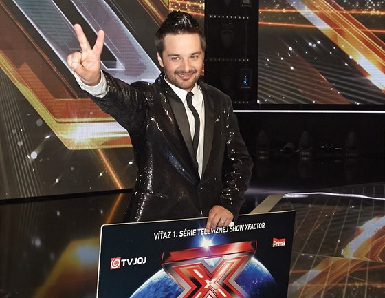 Finále soutěže X Factor - Peter Bažík vyhrál celou soutěž a získal 200 tisíc...