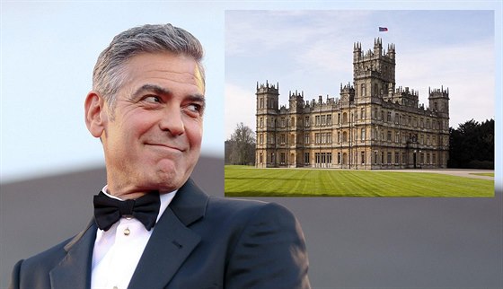 George Clooney prý zvauje svatbu na zámku Highclere, kde se natáí oblíbený...