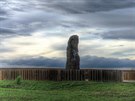 Kamenn� past�� je nejv�t�� menhir v �esku. Le�� asi kilometr od obce Klobouky...