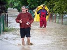 Povodn a kroupy na Rychnovsku ohroovaly zejména obce Lhota u Pottejna a...