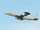 Alianní letoun vasné výstrahy AWACS na cviení Unified Vision v Norsku