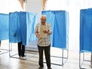 Volební místnost v Kyjev (25. kvtna 2014)