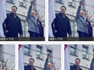 Obrázky hajlujícího ukrajinského premiéra Arsenije Jaceuka. Nebo snad...