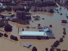 Záplavy v okolí srbského msta Obrenovac. (20. kvtna 2014)