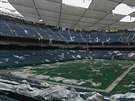 Chátrající stadion Pontiac Silverdome v americkém Michiganu
