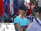 Renata Hudcová bela plmaraton v Karlových Varech jako tafetu se svou dcerou.
