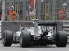 Nico Rosberg z Mercedesu jede pro triumf ve VC Monaka.