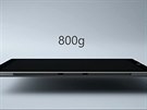 Tablet Surface 3 Pro je těžký 800 gramů.