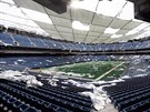 Kultovní stadion Silverdome v Pontiacu v USA byl místem velkých sportovních i...