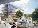 Projekt Bo�islavka Centrum, kter� budou tvo�it celkem �ty�i prosklen� budovy,...
